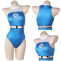 The Fantastic Four: First Steps(2025) Invisible Woman Sue Storm Maillot de Bain One Piece Cosplay Costume
