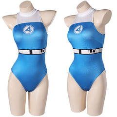The Fantastic Four: First Steps(2025) Invisible Woman Sue Storm Maillot de Bain One Piece Cosplay Costume