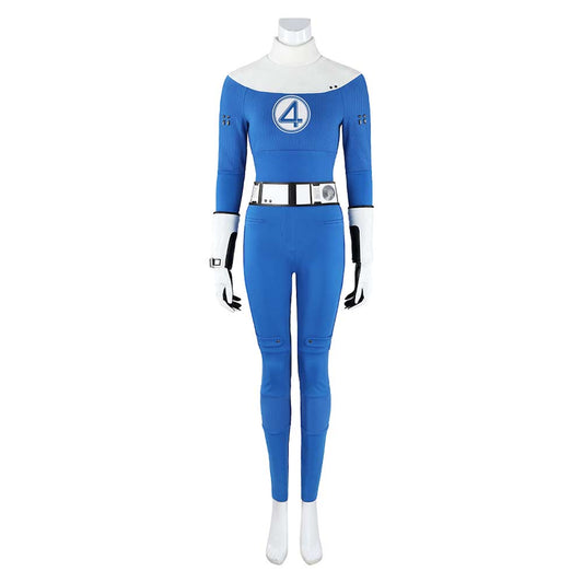 The Fantastic Four: First Steps(2025) Invisible Woman Susan Storm Combinaison Bleue Cosplay Costume