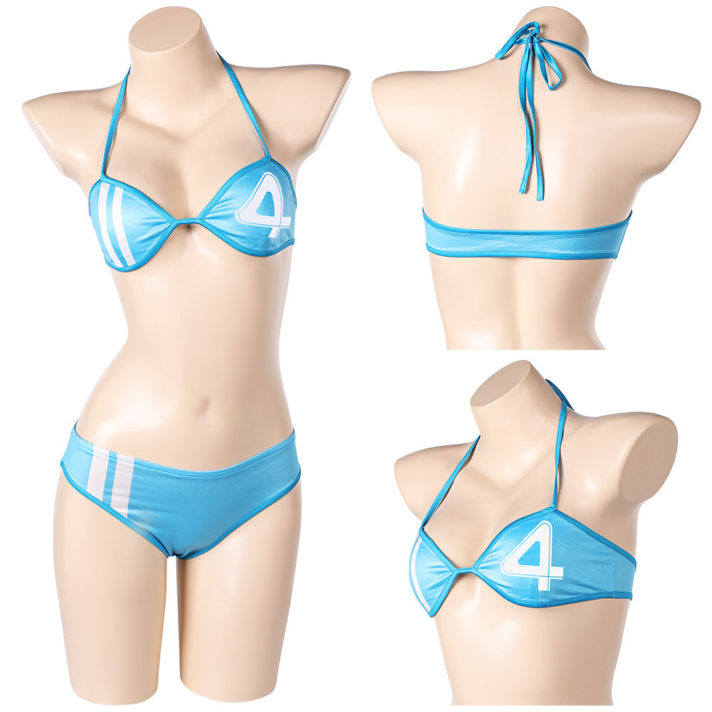The Fantastic Four: First Steps(2025) Invisible Woman Susan Storm Maillot de Bain Bikini Cosplay Costume