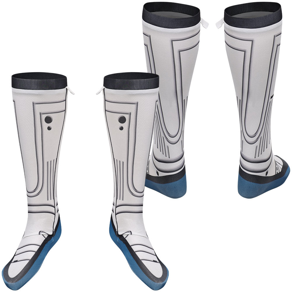 The Fantastic Four: First Steps(2025) Mister Fantastic Chaussettes Blanches Cosplay Costume