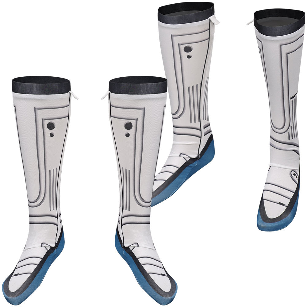 The Fantastic Four: First Steps(2025) Mister Fantastic Chaussettes Blanches Cosplay Costume
