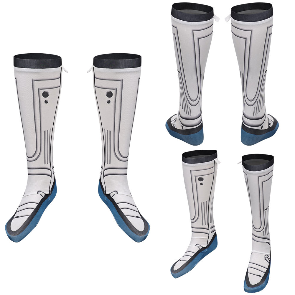 The Fantastic Four: First Steps(2025) Mister Fantastic Chaussettes Blanches Cosplay Costume