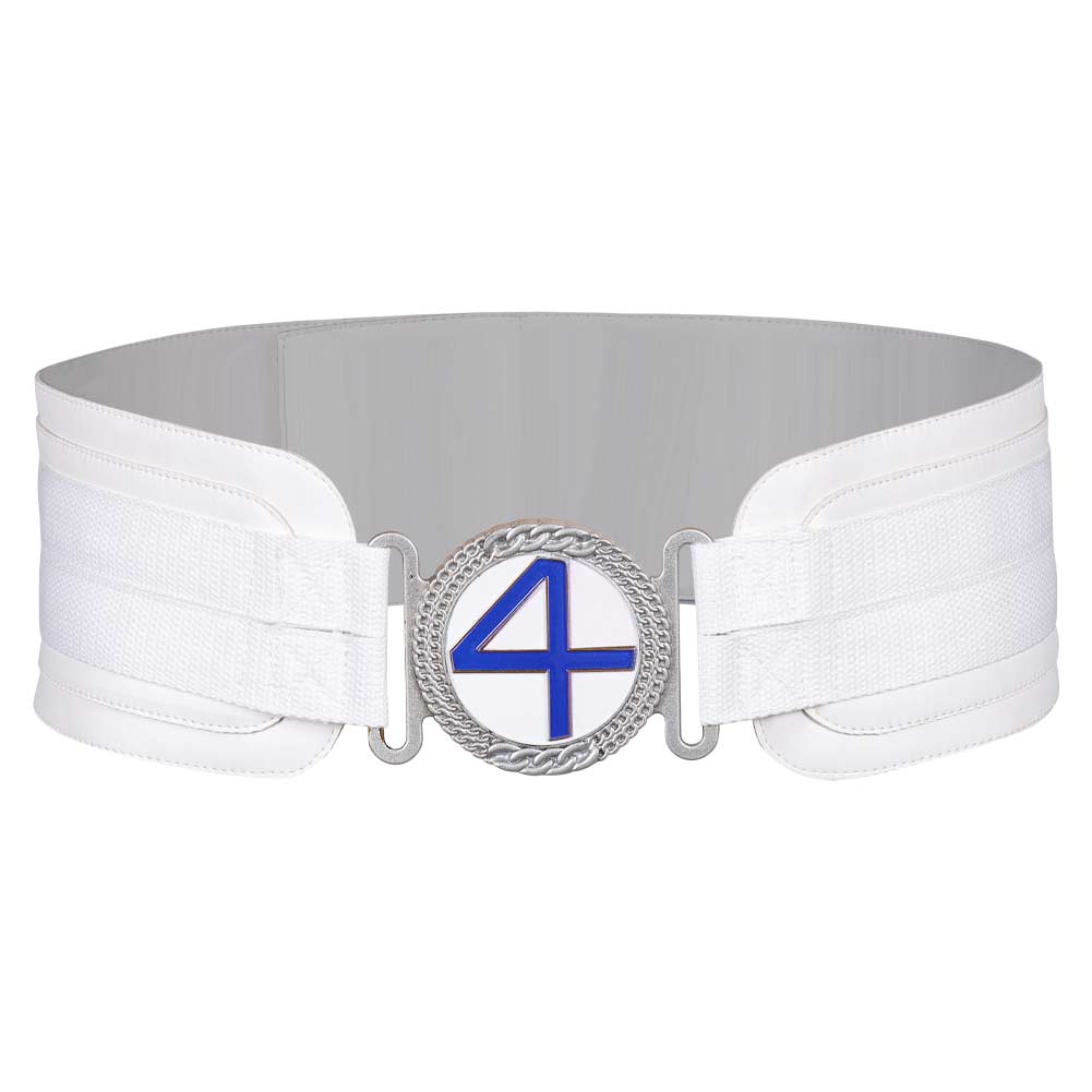 The Fantastic Four: First Steps(2025) Mr. Fantastic Ceinture Blanche Cosplay Accessoire