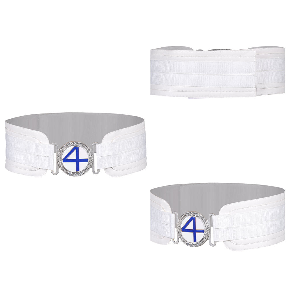 The Fantastic Four: First Steps(2025) Mr. Fantastic Ceinture Blanche Cosplay Accessoire