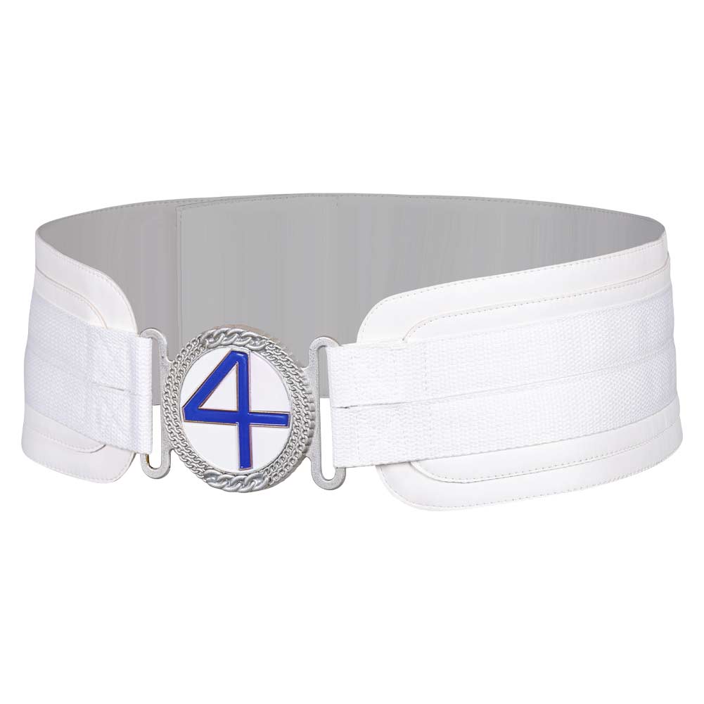 The Fantastic Four: First Steps(2025) Mr. Fantastic Ceinture Blanche Cosplay Accessoire