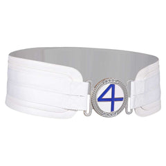 The Fantastic Four: First Steps(2025) Mr. Fantastic Ceinture Blanche Cosplay Accessoire