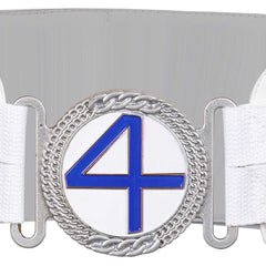 The Fantastic Four: First Steps(2025) Mr. Fantastic Ceinture Blanche Cosplay Accessoire
