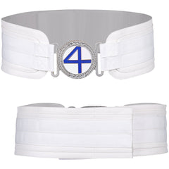 The Fantastic Four: First Steps(2025) Mr. Fantastic Ceinture Blanche Cosplay Accessoire
