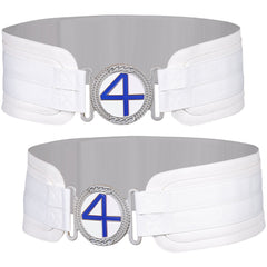 The Fantastic Four: First Steps(2025) Mr. Fantastic Ceinture Blanche Cosplay Accessoire