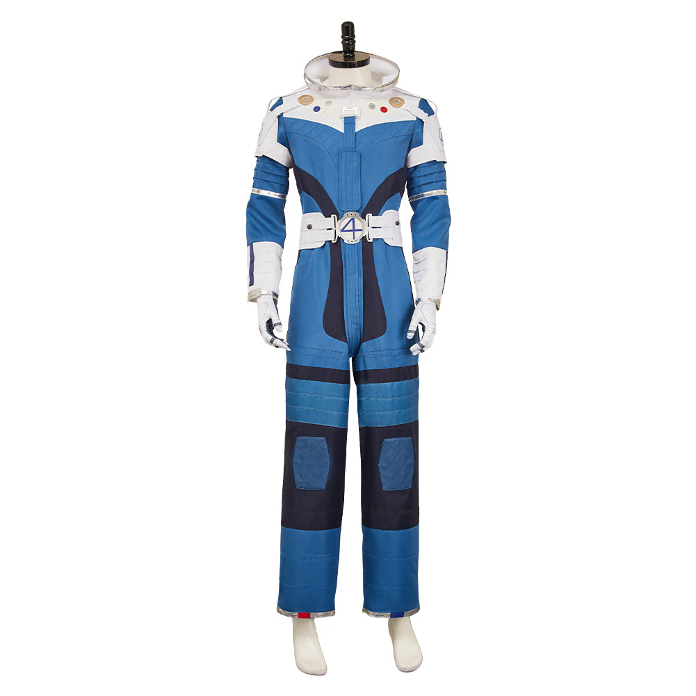 The Fantastic Four: First Steps(2025) Mr. Fantastic Combinaison Spatiale Bleue et Blanche Cosplay Costume