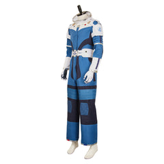 The Fantastic Four: First Steps(2025) Mr. Fantastic Combinaison Spatiale Bleue et Blanche Cosplay Costume