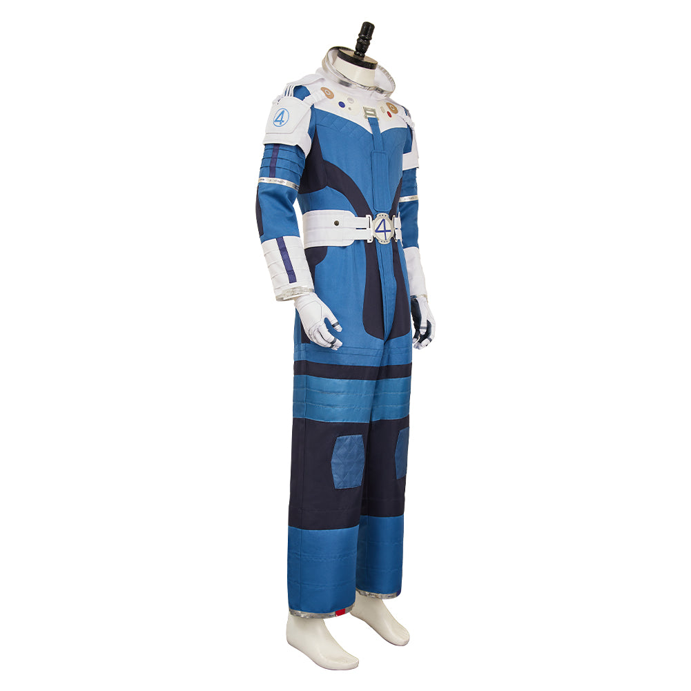 The Fantastic Four: First Steps(2025) Mr. Fantastic Combinaison Spatiale Bleue et Blanche Cosplay Costume