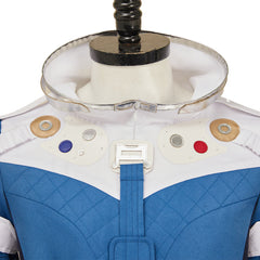The Fantastic Four: First Steps(2025) Mr. Fantastic Combinaison Spatiale Bleue et Blanche Cosplay Costume