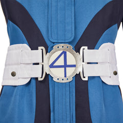The Fantastic Four: First Steps(2025) Mr. Fantastic Combinaison Spatiale Bleue et Blanche Cosplay Costume