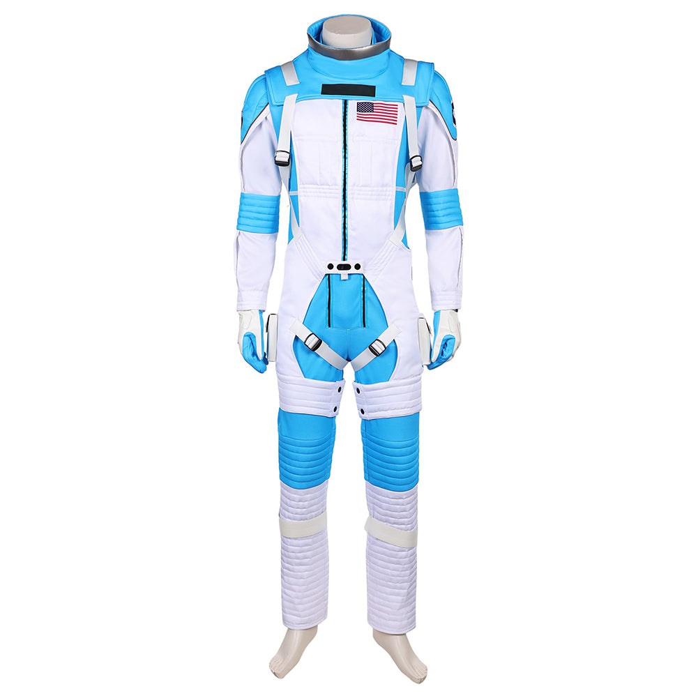 The Fantastic Four: First Steps(2025) Reed Richards Combinaison Spatiale Bleu et Blanche Cosplay Costume