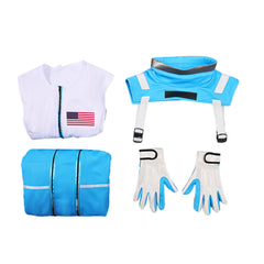 The Fantastic Four: First Steps(2025) Reed Richards Combinaison Spatiale Bleu et Blanche Cosplay Costume