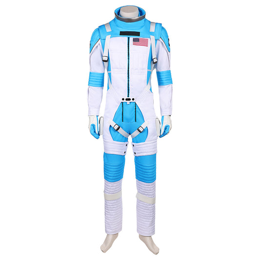 The Fantastic Four: First Steps(2025) Reed Richards Combinaison Spatiale Bleu et Blanche Cosplay Costume