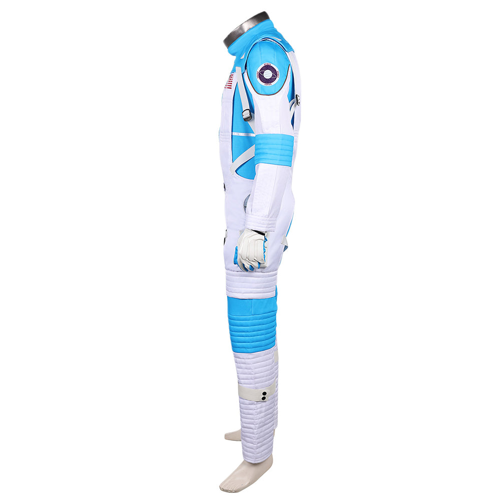 The Fantastic Four: First Steps(2025) Reed Richards Combinaison Spatiale Bleu et Blanche Cosplay Costume