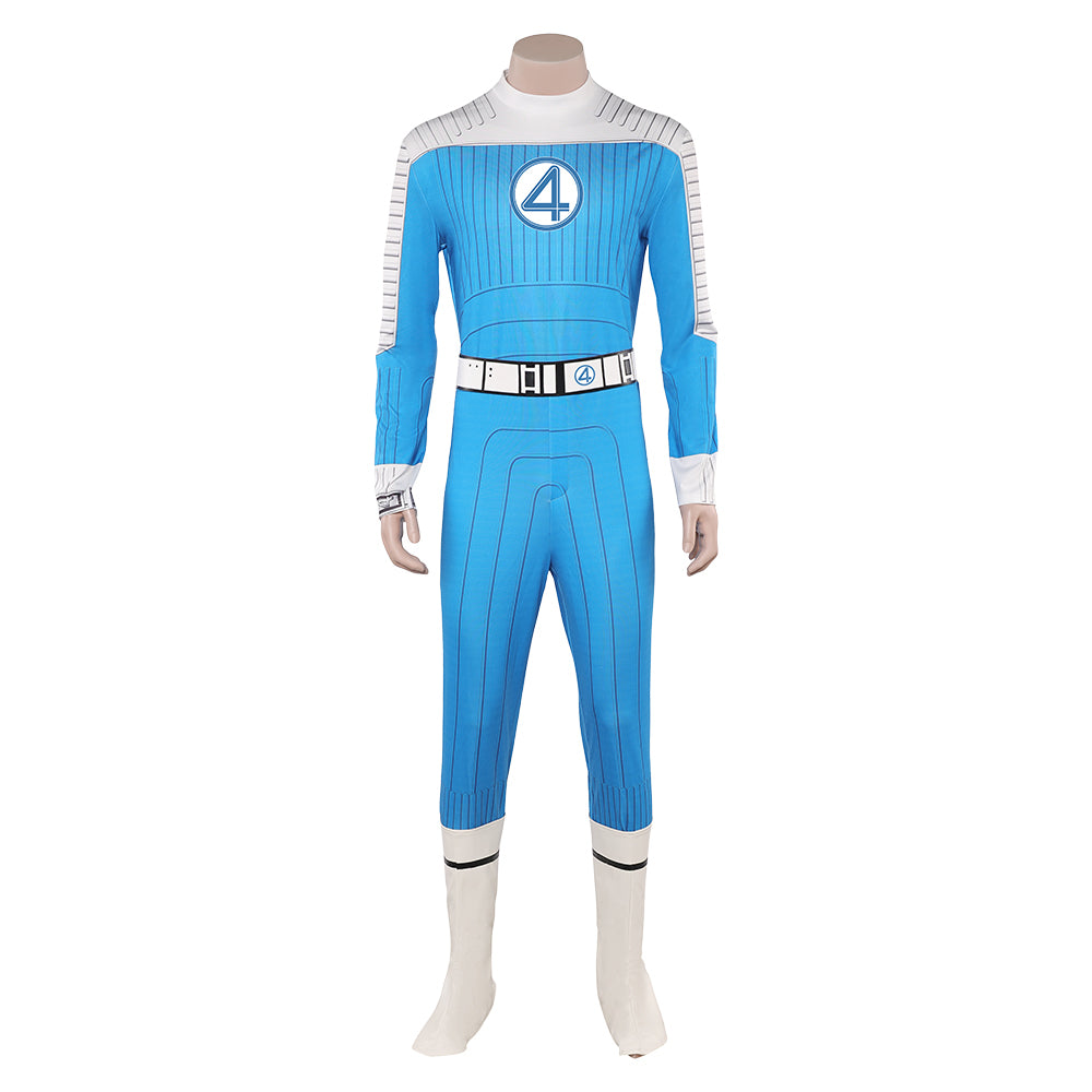 The Fantastic Four: First Steps(2025) The Thing Combinaison Bleue Claire Cosplay Costume