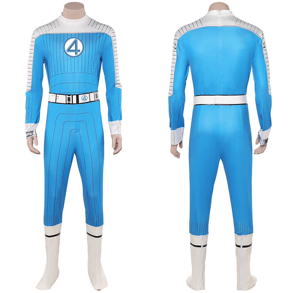The Fantastic Four: First Steps(2025) The Thing Combinaison Bleue Claire Cosplay Costume