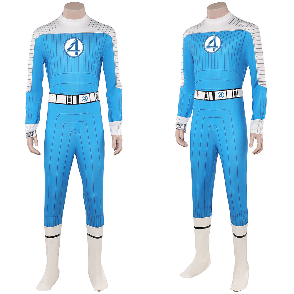 The Fantastic Four: First Steps(2025) The Thing Combinaison Bleue Claire Cosplay Costume