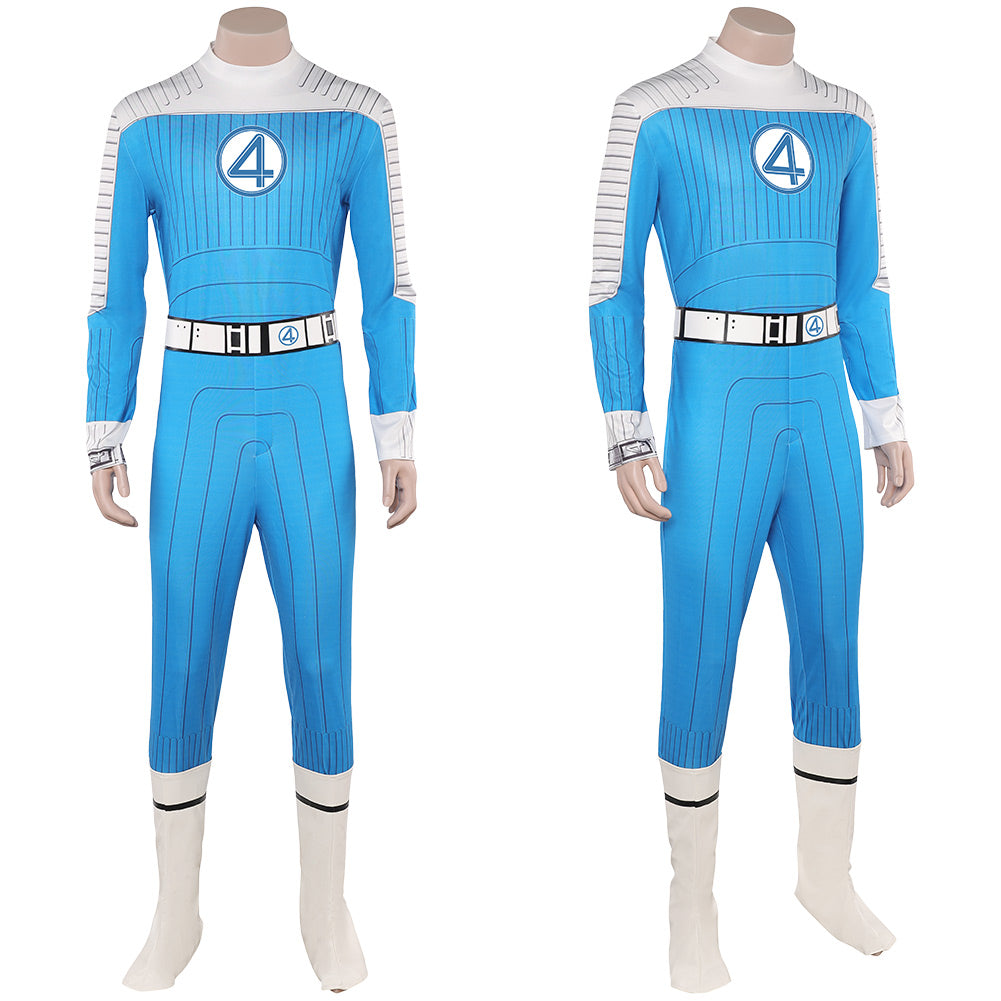 The Fantastic Four: First Steps(2025) The Thing Combinaison Bleue Claire Cosplay Costume