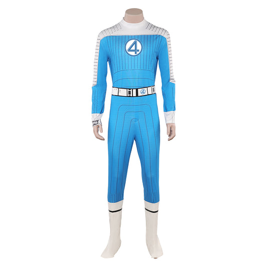 The Fantastic Four: First Steps(2025) The Thing Combinaison Bleue Claire Cosplay Costume