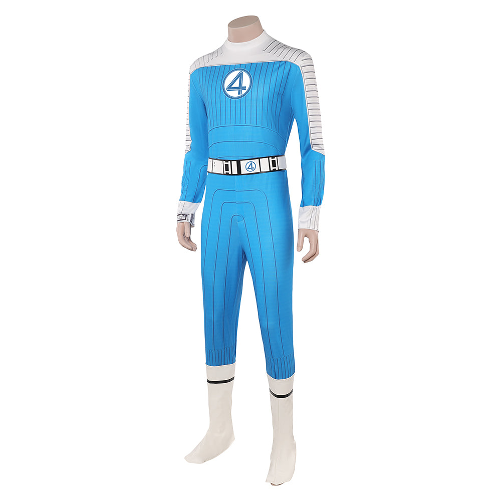 The Fantastic Four: First Steps(2025) The Thing Combinaison Bleue Claire Cosplay Costume