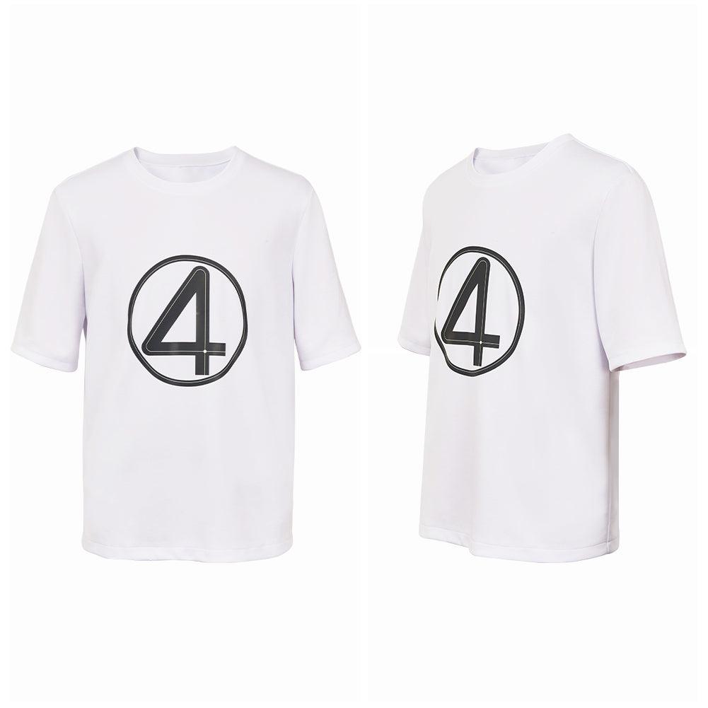 The Fantastic Four: First Steps(2025) The Thing T-shirt Blanc Cosplay Costume