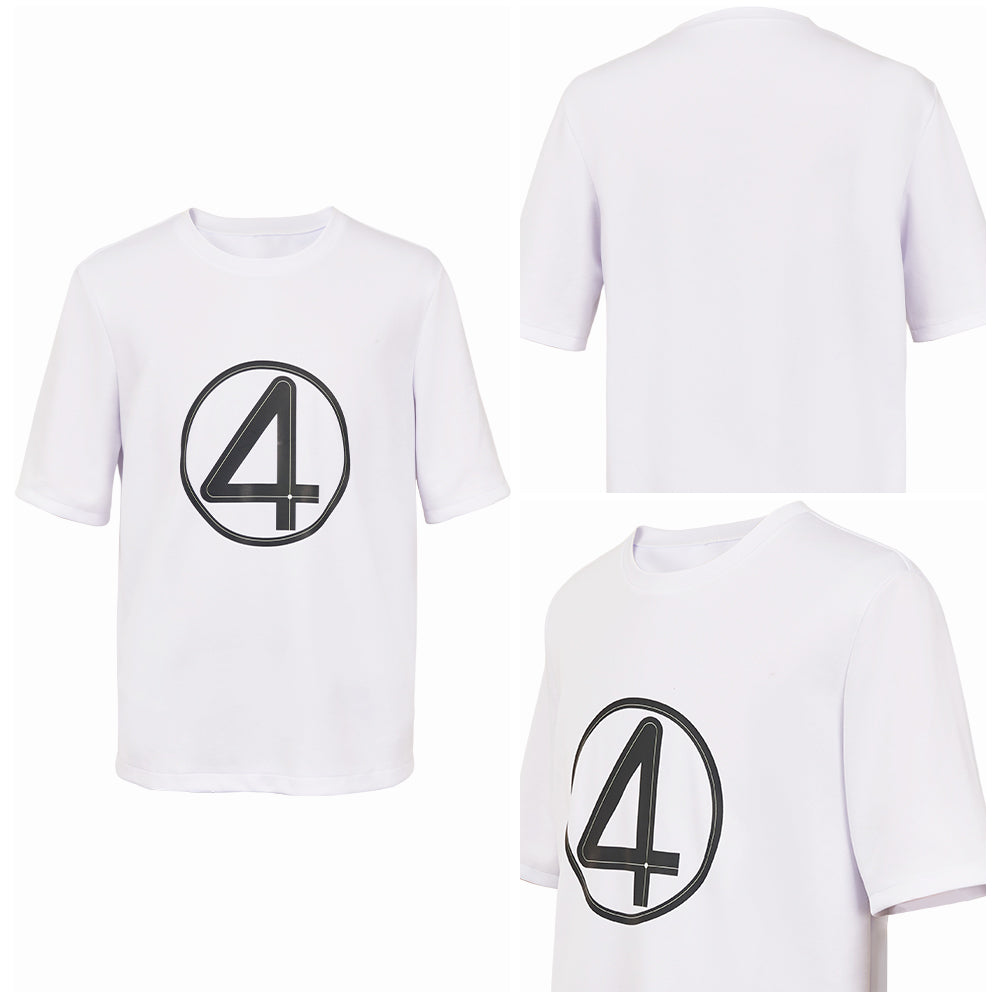 The Fantastic Four: First Steps(2025) The Thing T-shirt Blanc Cosplay Costume