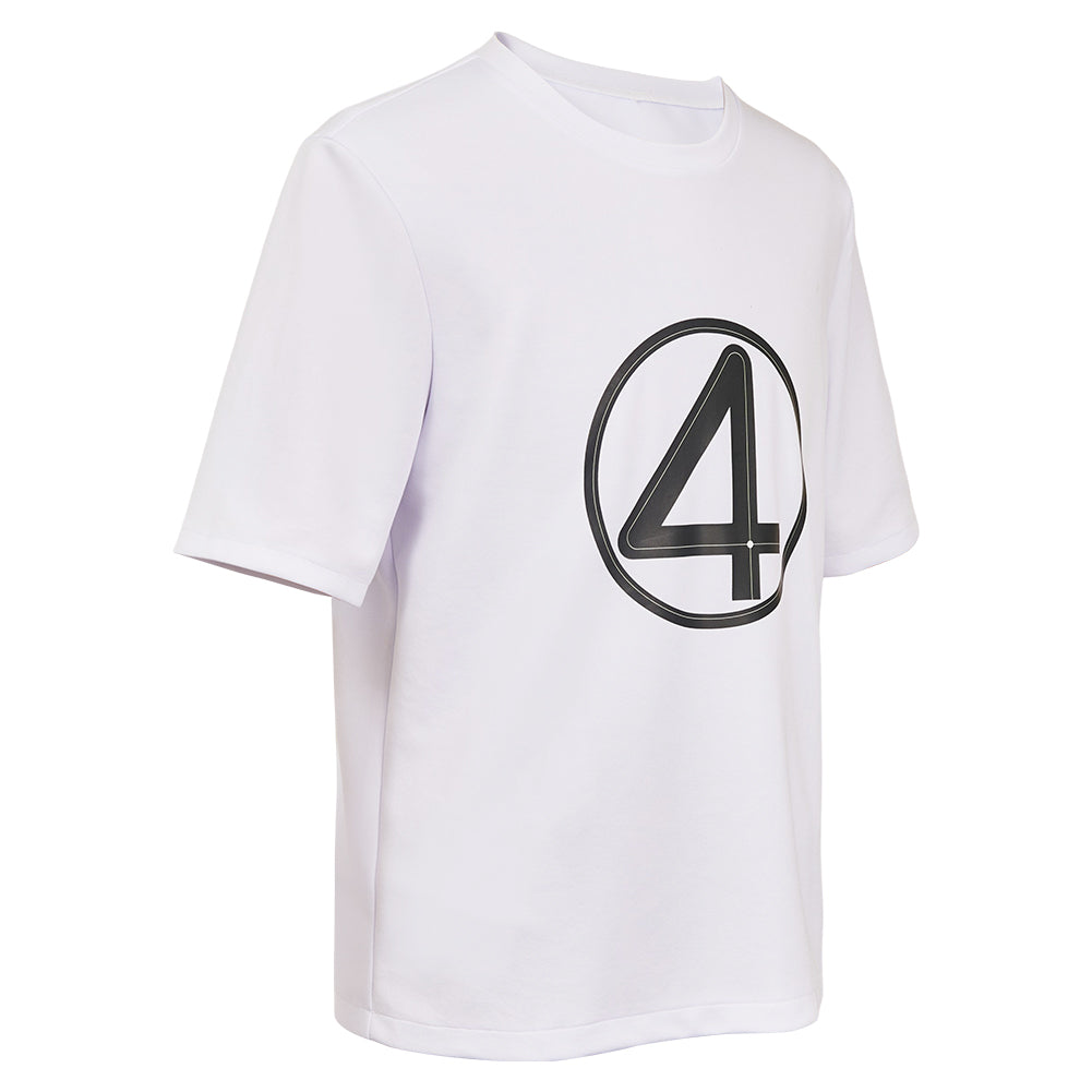 The Fantastic Four: First Steps(2025) The Thing T-shirt Blanc Cosplay Costume
