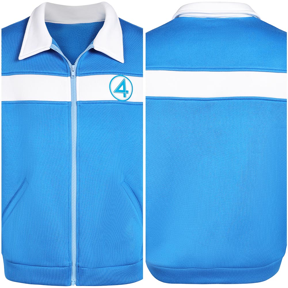 The Fantastic Four: First Steps(2025) The Thing Veste Bleu et Blanche Cosplay Costume