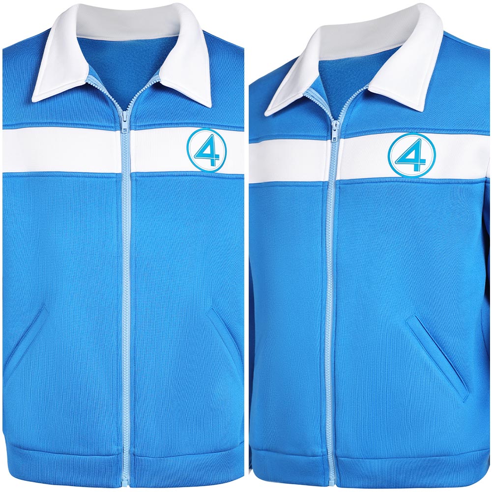 The Fantastic Four: First Steps(2025) The Thing Veste Bleu et Blanche Cosplay Costume