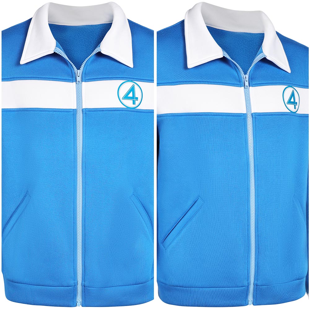 The Fantastic Four: First Steps(2025) The Thing Veste Bleu et Blanche Cosplay Costume