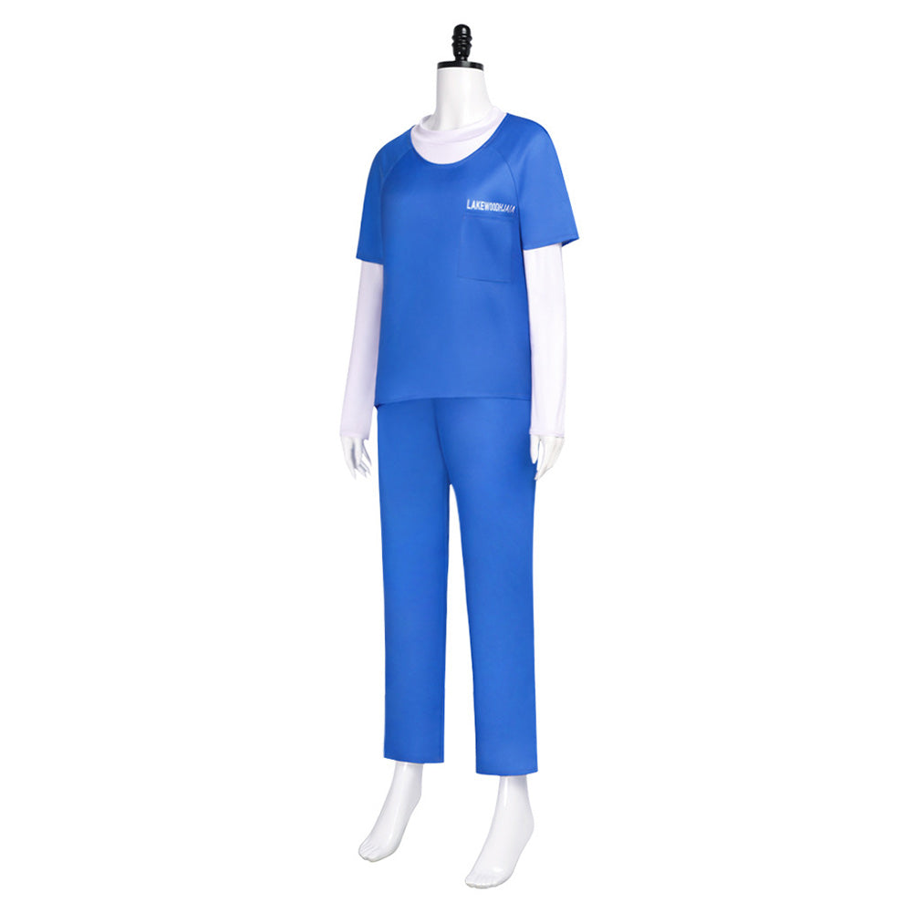 The Gifted Polaris Lorna Dane Prison Uniforme Bleu Cosplay Costume