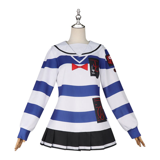 The Hundred Line: Last Defense Academy(2025) Amemiya Darumi Robe Rayée Cosplay Costume
