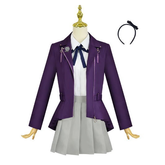 The Hundred Line: Last Defense Academy(2025) Kirifuji Nozomi Uniforme Violet Cosplay Costume