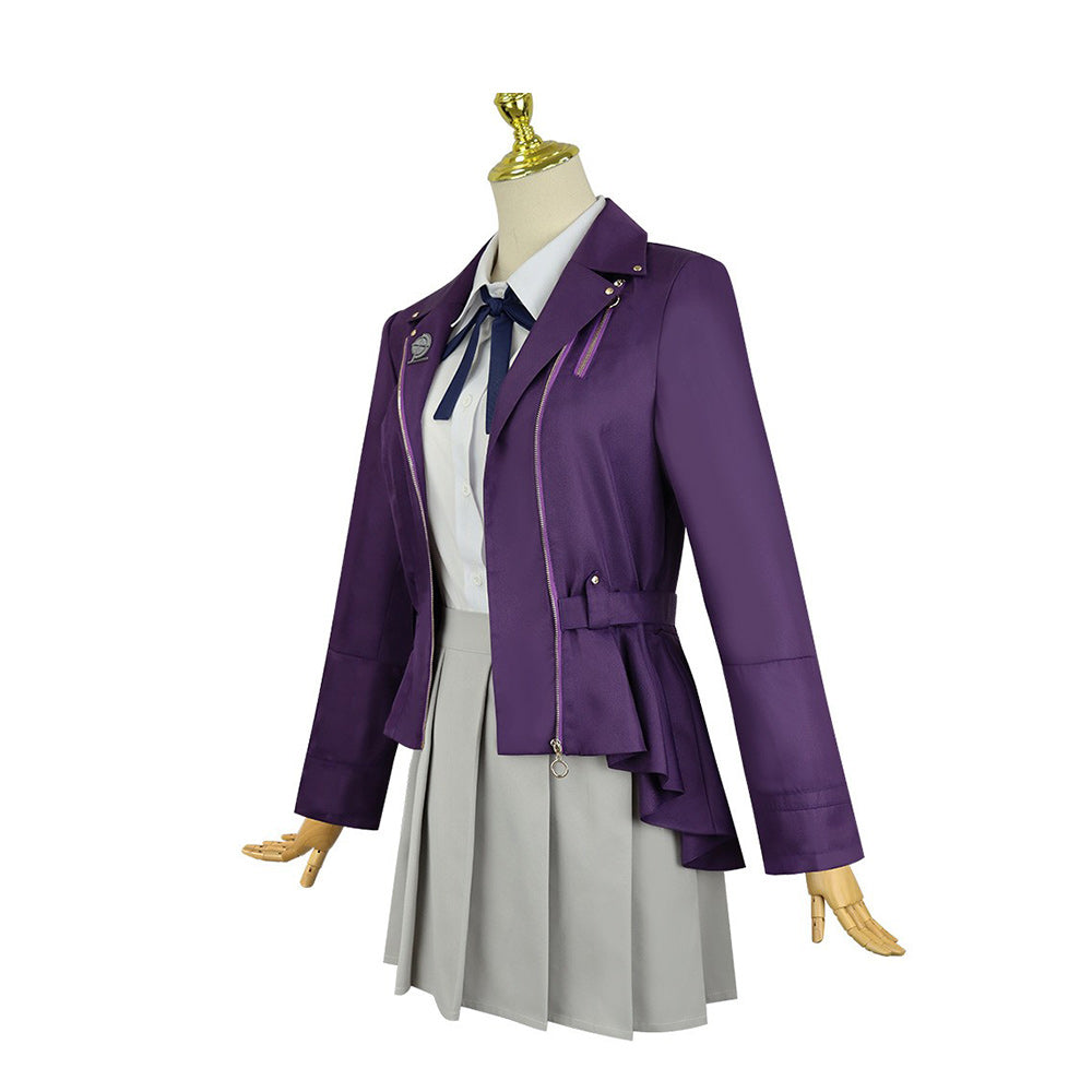 The Hundred Line: Last Defense Academy(2025) Kirifuji Nozomi Uniforme Violet Cosplay Costume