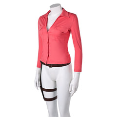 The Last of Us Saison 2(2025) Ellie Chemise Rouge Cosplay Costume