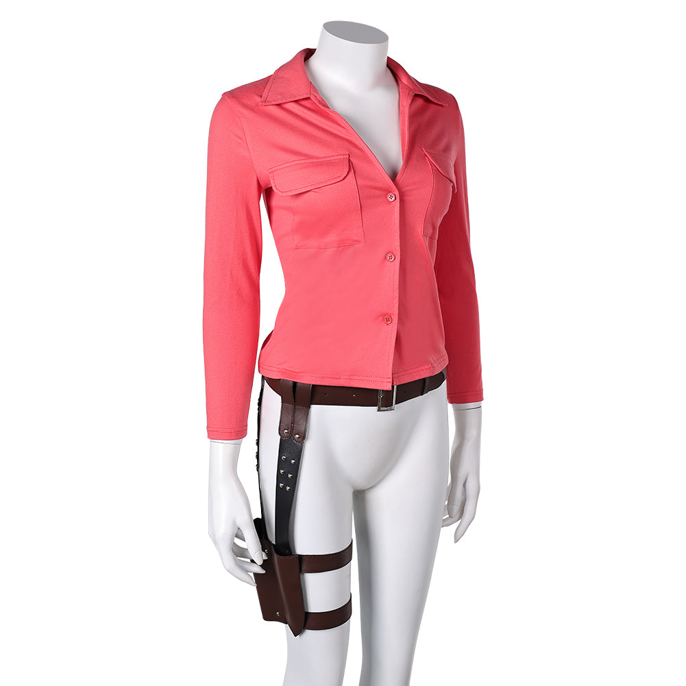 The Last of Us Saison 2(2025) Ellie Chemise Rouge Cosplay Costume