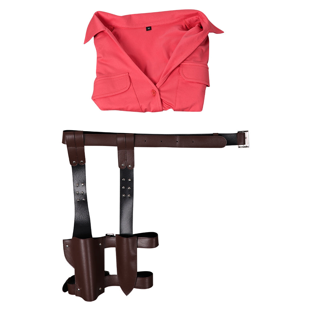 The Last of Us Saison 2(2025) Ellie Chemise Rouge Cosplay Costume