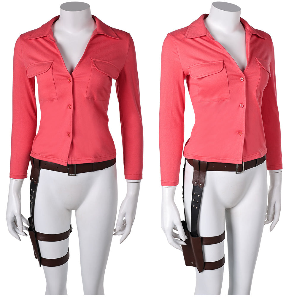 The Last of Us Saison 2(2025) Ellie Chemise Rouge Cosplay Costume