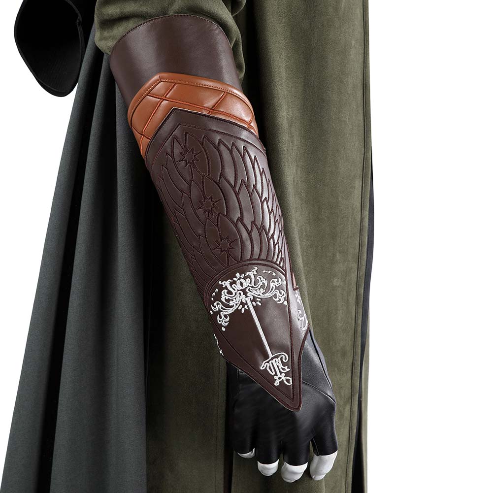 The Lord of The Rings Aragorn Tenue Verte de Luxe Cosplay Costume