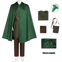 The Lord of the Rings Bilbo Baggins Tenue Verte Cosplay Costume
