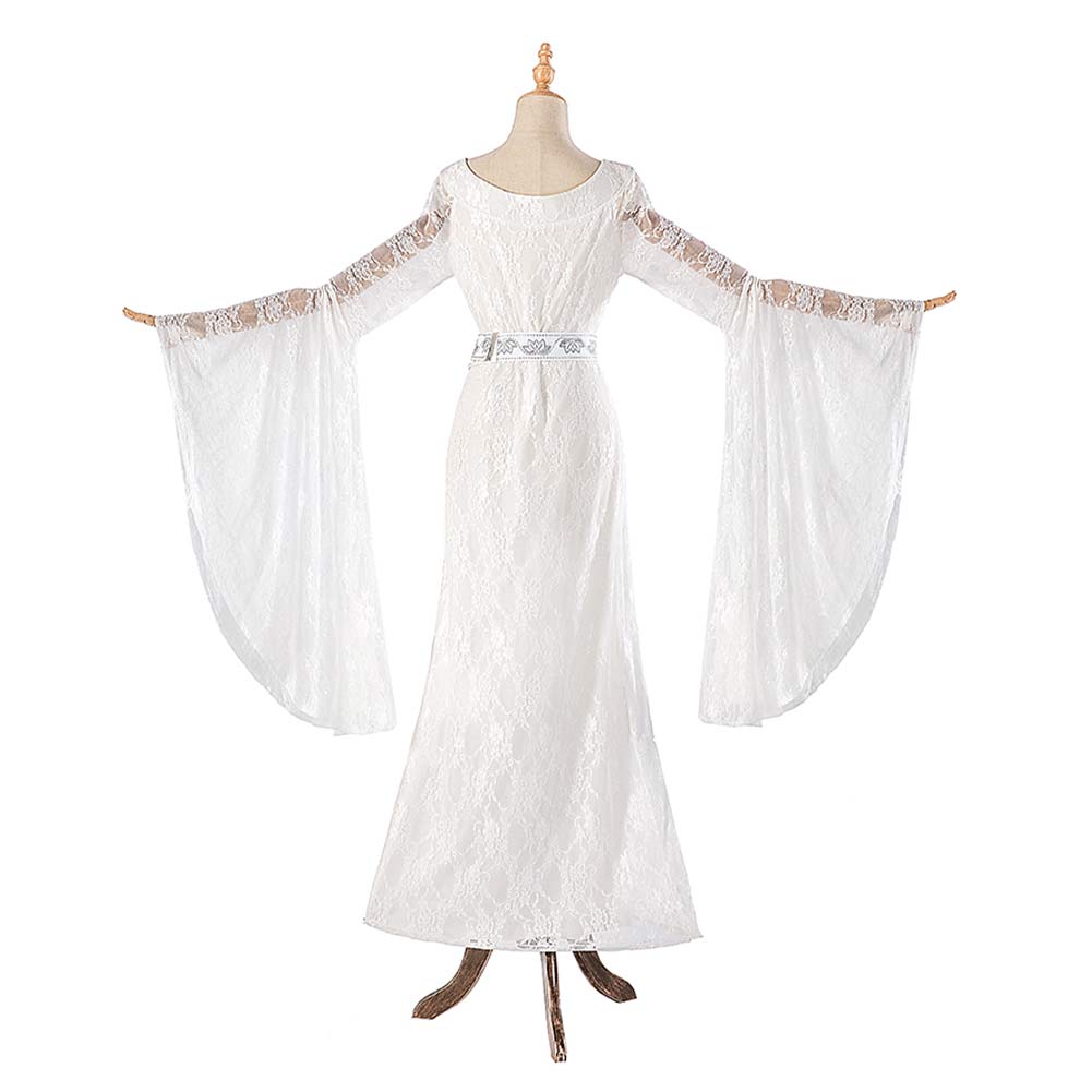 The Lord of The Rings Galadriel Robe Blanche Cosplay Costume