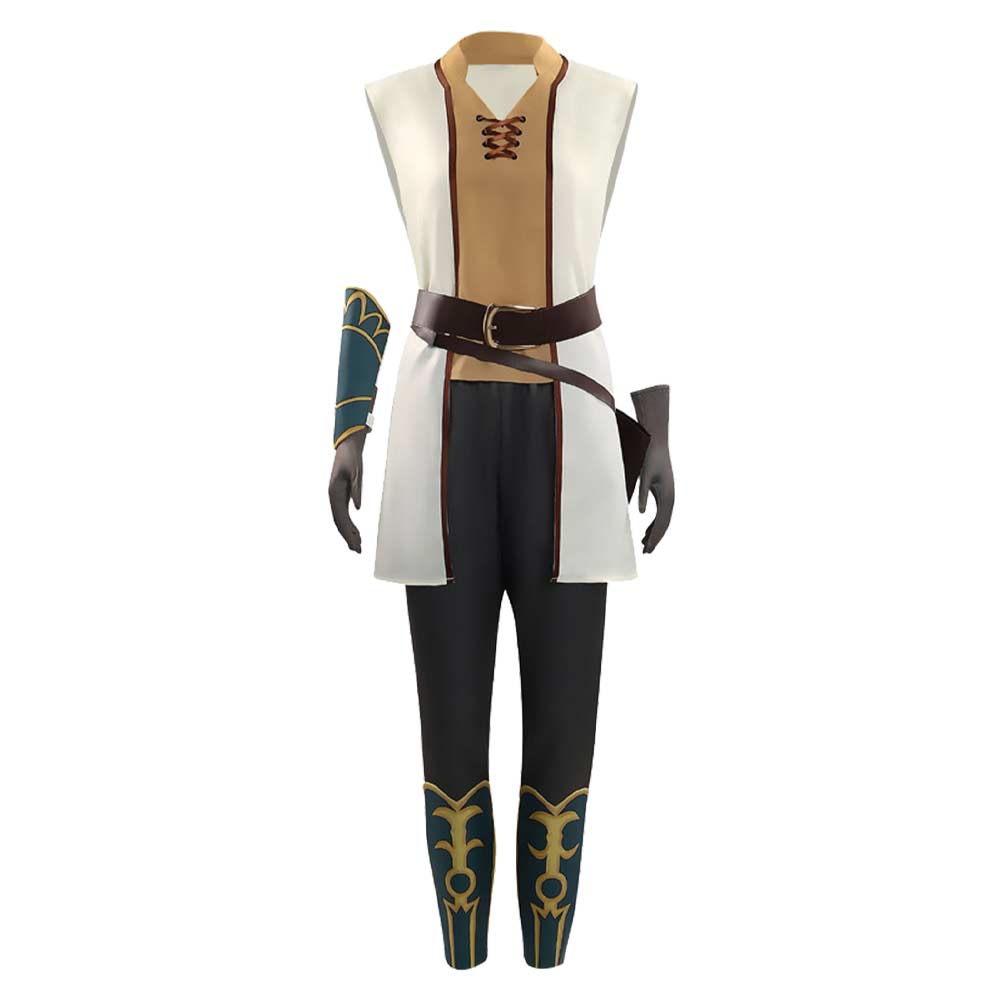 The Lord of the Rings Hera Tenue Blanche et Marrone Cosplay Costume