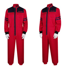 The Running Man(2025) Glen Powell Combinaison Rouge Cosplay Costume