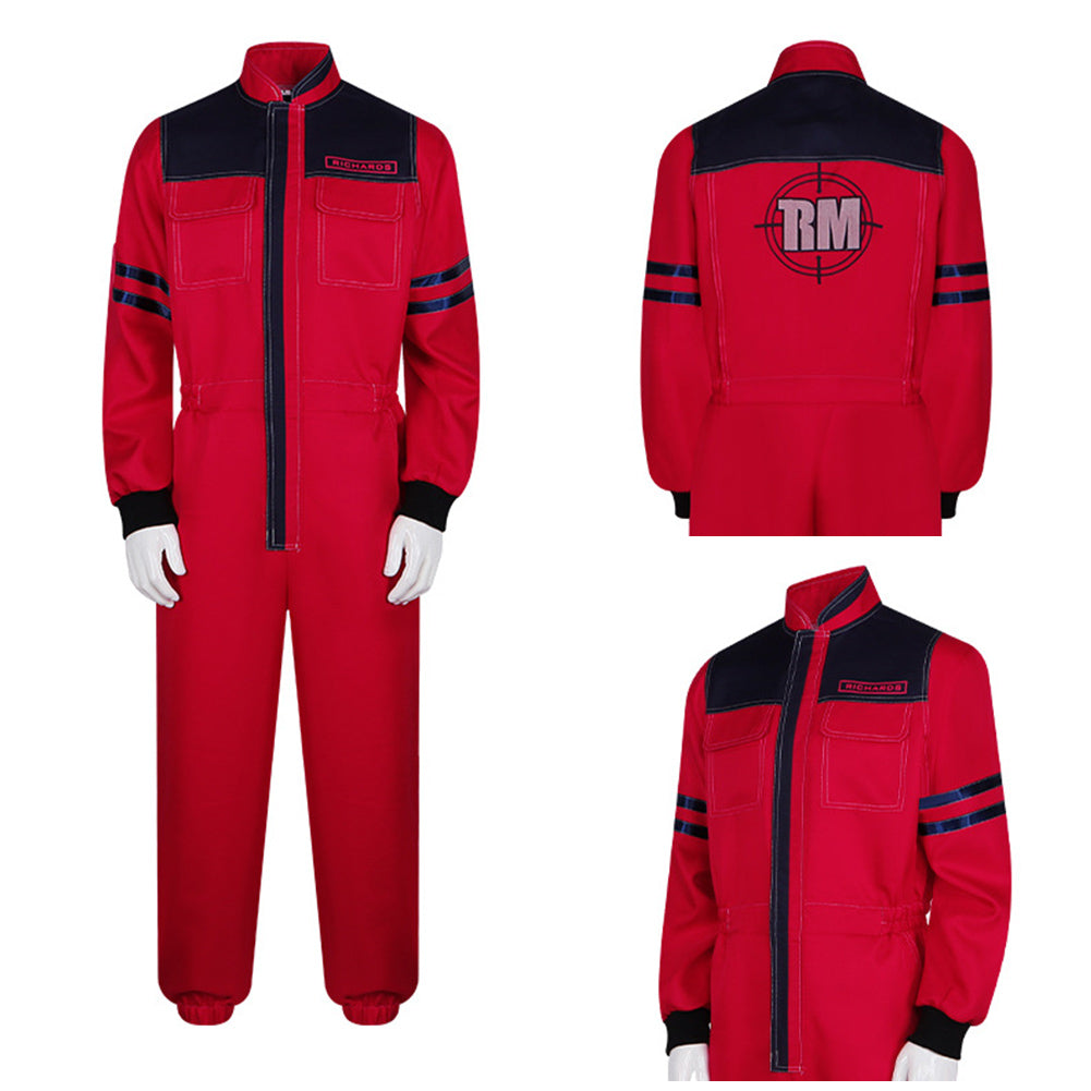 The Running Man(2025) Glen Powell Combinaison Rouge Cosplay Costume