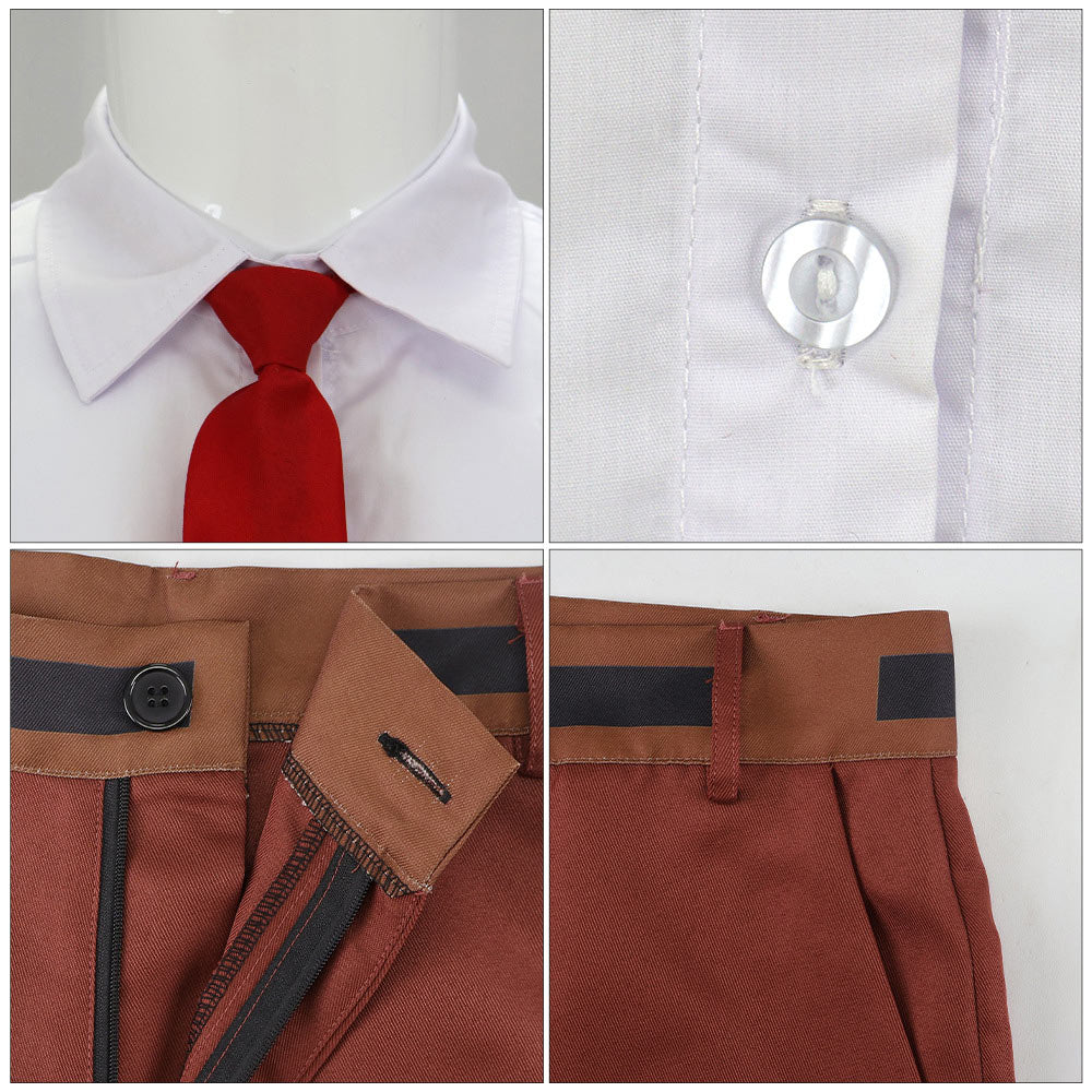 The SpongeBob Movie(2025) SpongeBob Tenue Blanche et Brune Cosplay Costume